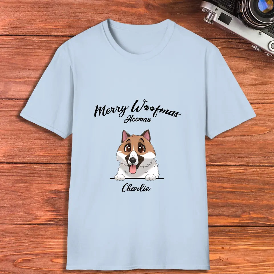 Merry Woofmas - Custom Name - Personalized GIfts For Dog Lovers - Hoodie