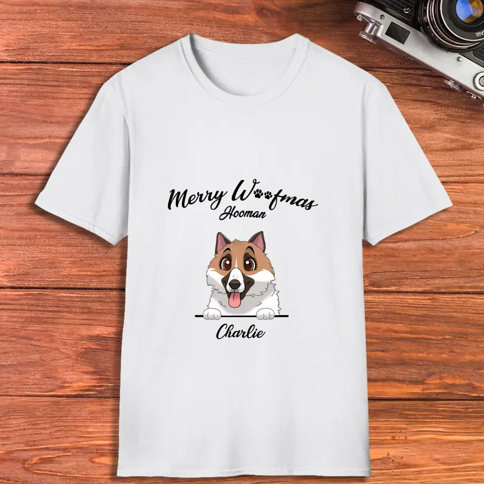 Merry Woofmas - Custom Name - Personalized Gifts For Dog Lovers - Sweater