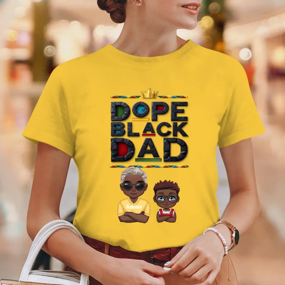 Dope Black Dad - Personalized Gifts For Dad - Unisex Hoodie