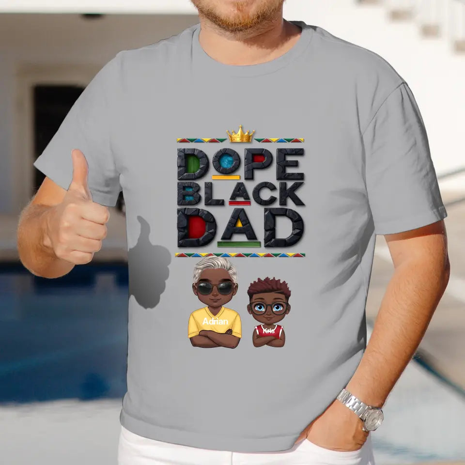 Dope Black Dad - Personalized Gifts For Dad - Unisex Hoodie