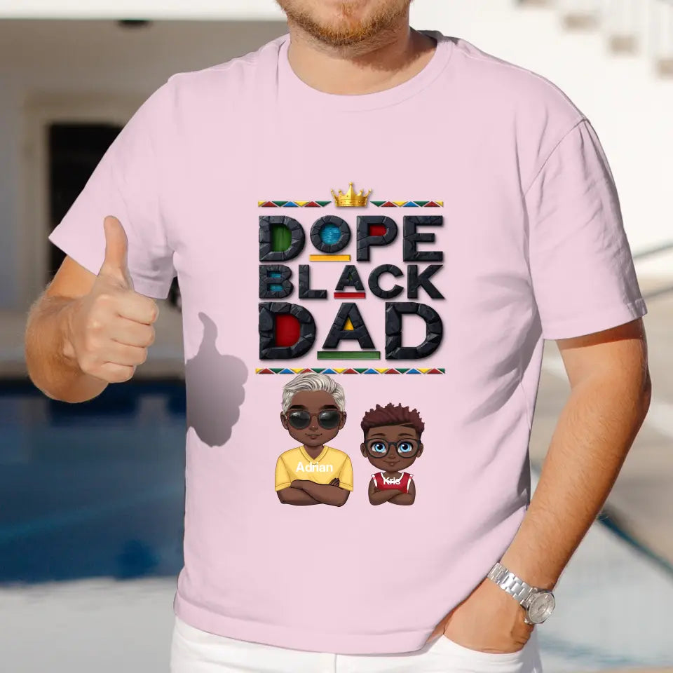 Dope Black Dad - Personalized Gifts For Dad - Unisex Hoodie