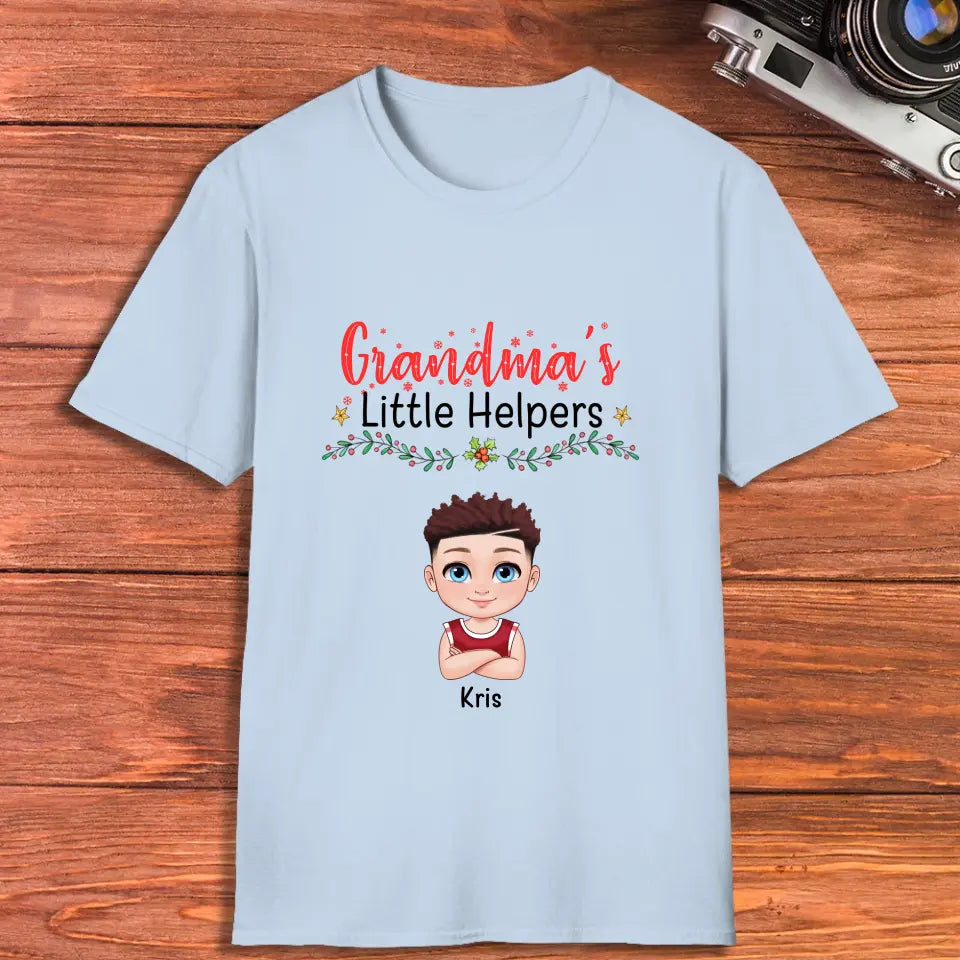 Grandma's Little Helpers - Personalized Gifts For Grandparents - Unisex T-shirt