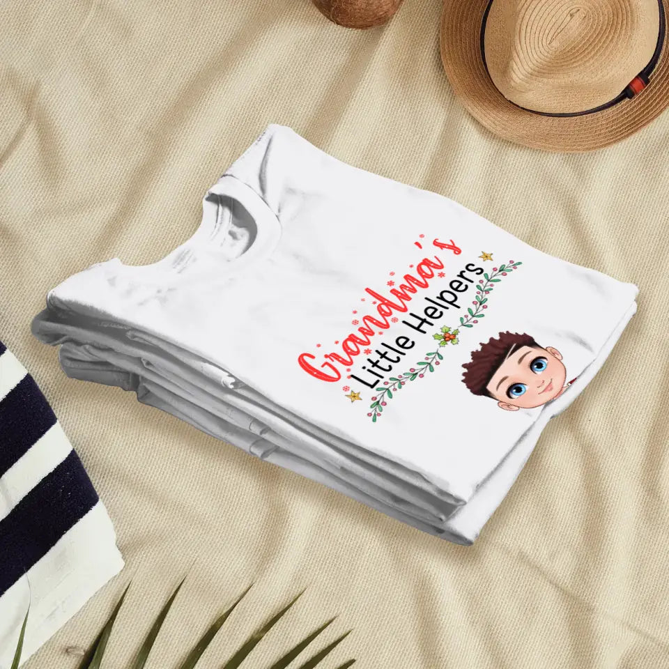 Grandma's Little Helpers - Personalized Gifts For Grandparents - Unisex T-shirt