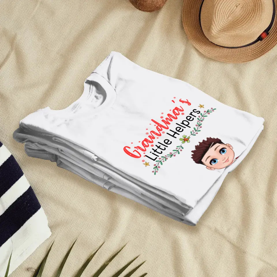 Grandma's Little Helpers - Personalized Family T-Shirt