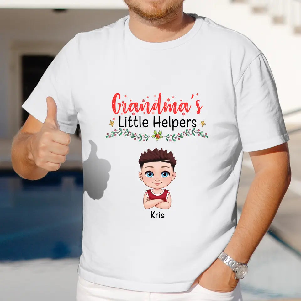 Grandma's Little Helpers  - Personalized Gifts For Grandma - Unisex Hoodie