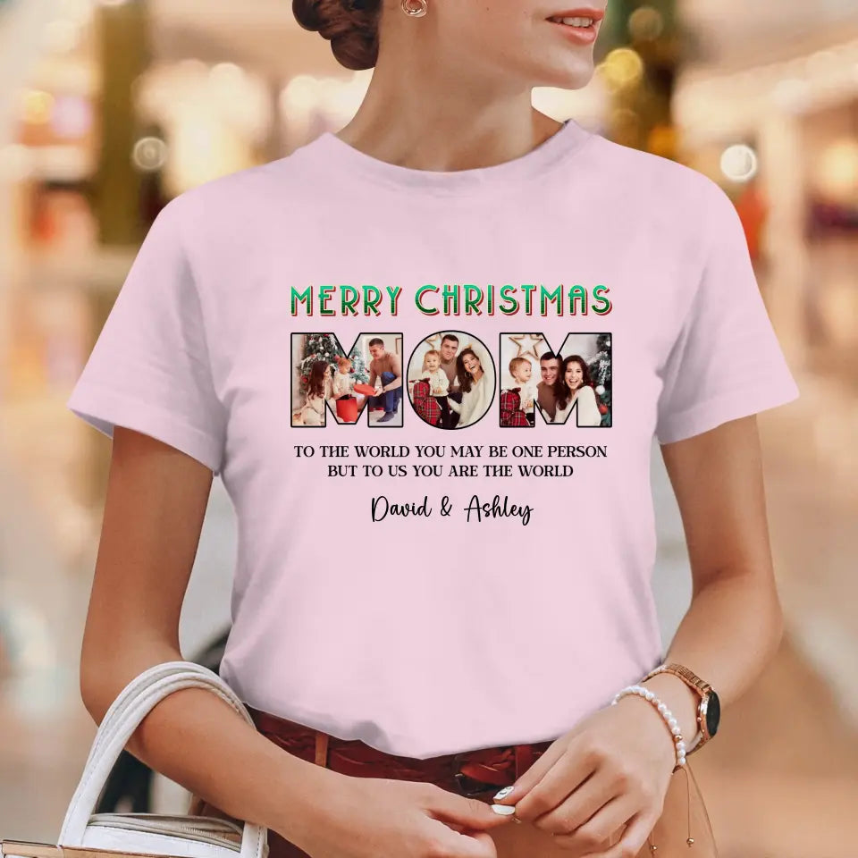 Merry Christmas Mom - Custom Name - Personalized Gifts For Mom - Sweater