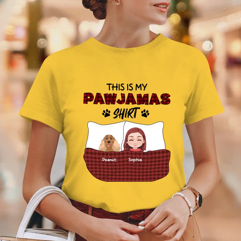 This Is My Pawjamas Shirt - Custom Pet - Personalized Gifts For Dog Lovers - Unisex T-shirt