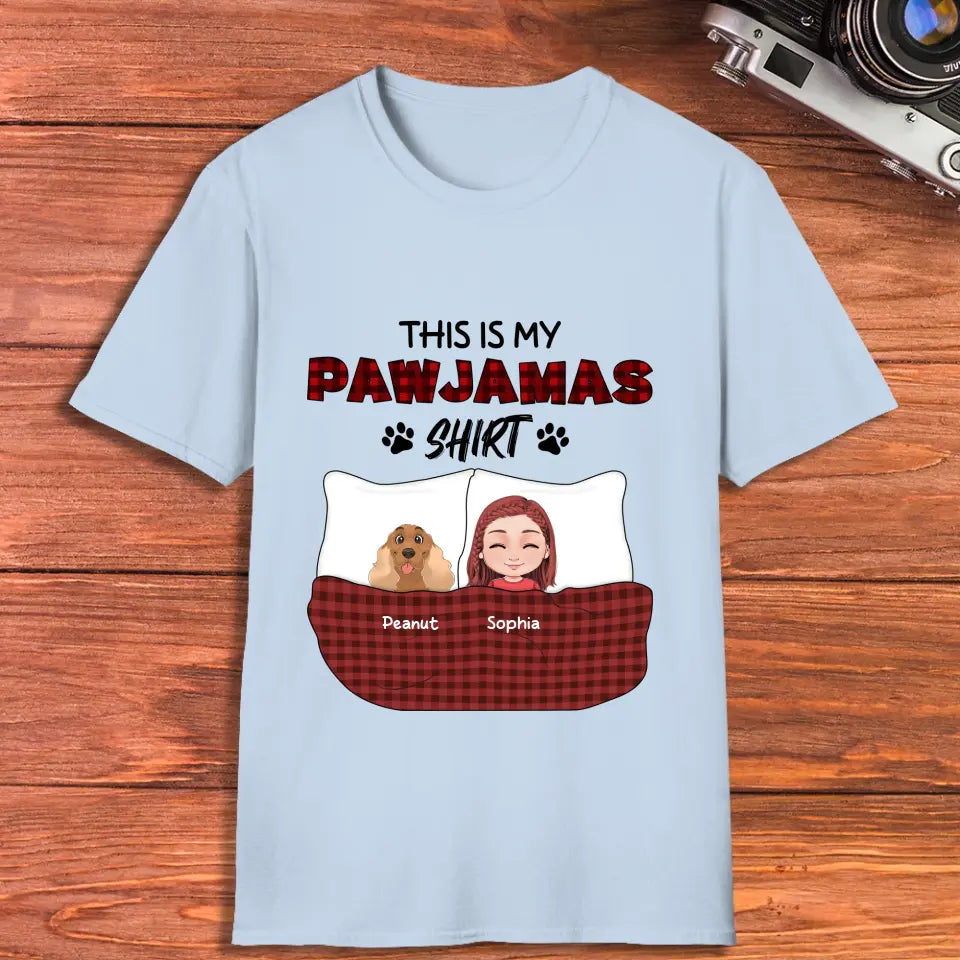 This Is My Pawjamas Shirt - Custom Pet - Personalized Gifts For Dog Lovers - Unisex T-shirt