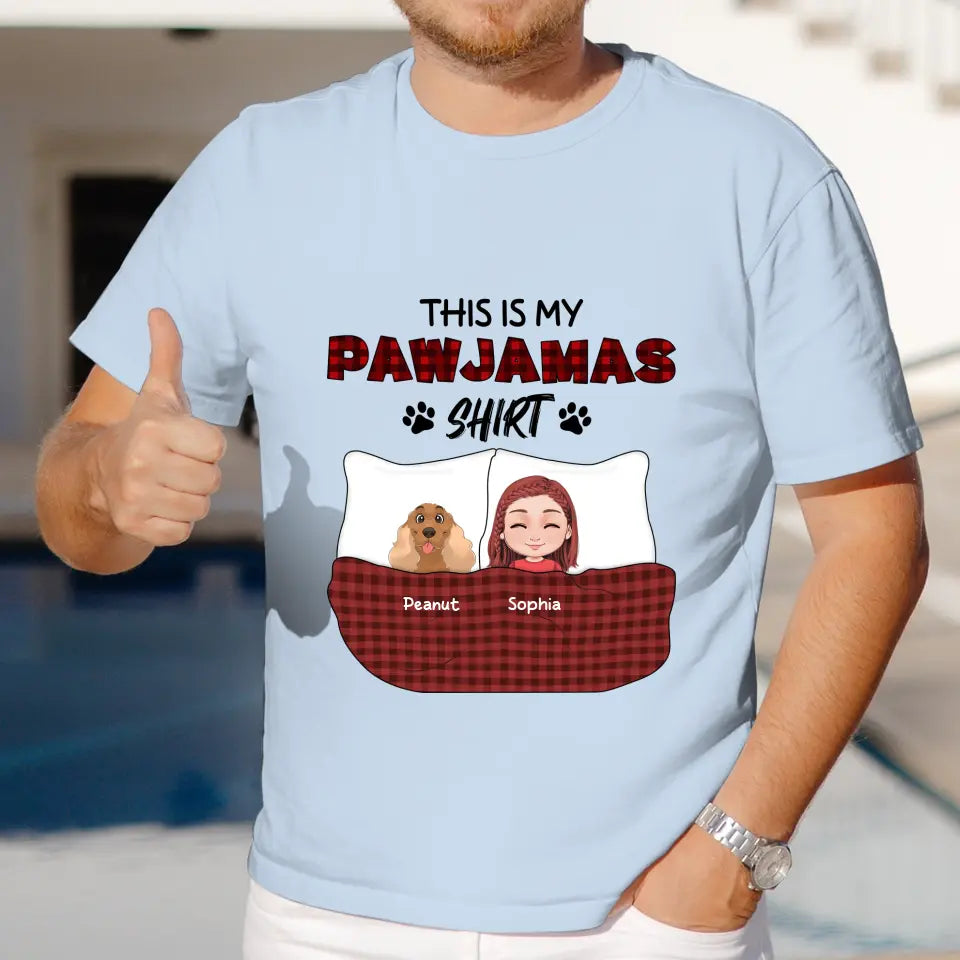 This Is My Pawjamas Shirt - Custom Pet - Personalized Gifts For Dog Lovers - Unisex T-shirt