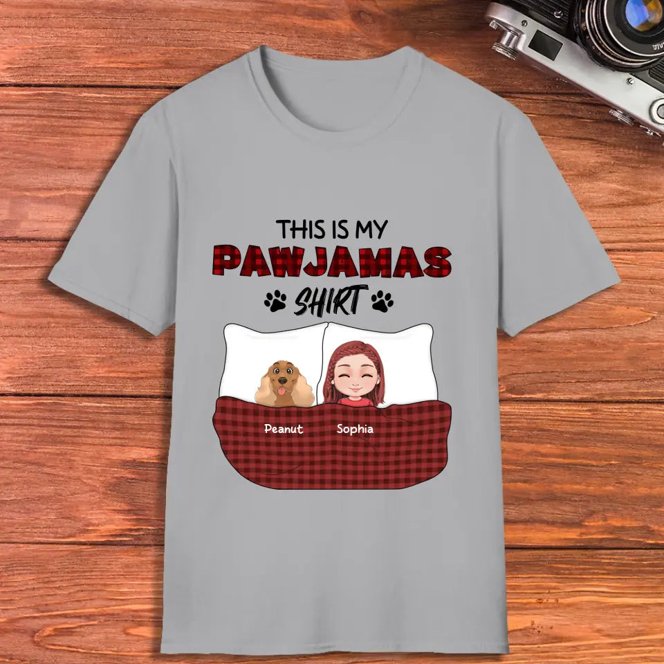 This Is My Pawjamas Shirt - Custom Pet - Personalized Gifts For Dog Lovers - Unisex T-shirt