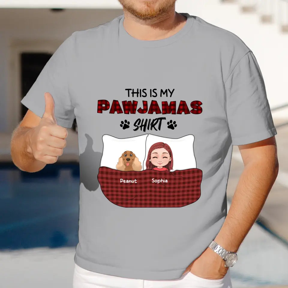 This Is My Pawjamas Shirt - Custom Pet - Personalized Gifts For Dog Lovers - Unisex T-shirt