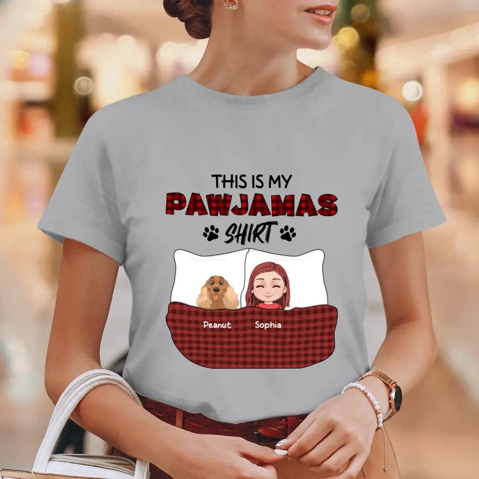 This Is My Pawjamas Shirt - Custom Pet - Personalized Gifts For Dog Lovers - Unisex T-shirt