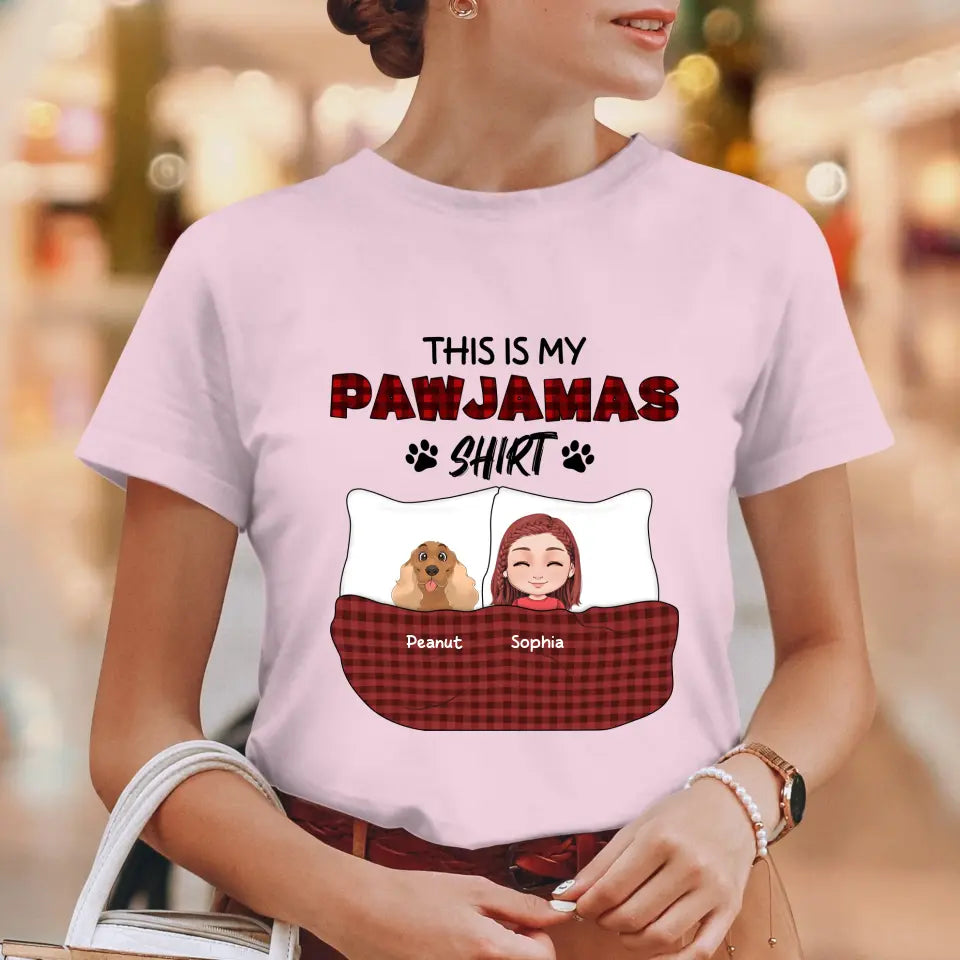 This Is My Pawjamas Shirt - Custom Pet - Personalized Gifts For Dog Lovers - Unisex T-shirt