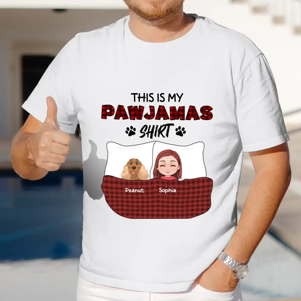 This Is My Pawjamas Shirt - Custom Pet - Personalized Gifts For Dog Lovers - Unisex Hoodie