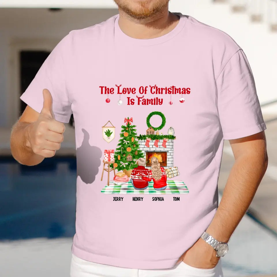 The Love Of Christmas Is Family - Custom Quote - Personalized Gifts for Family - Sweater