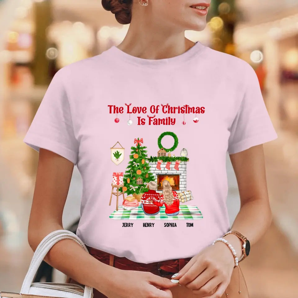 The Love Of Christmas Is Family - Custom Quote - Personalized Gifts for Family - Sweater