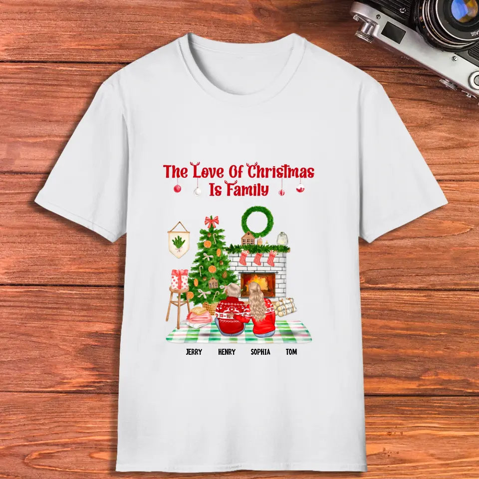 The Love Of Christmas Is Family - Custom Quote - Personalized Gifts for Family - Sweater