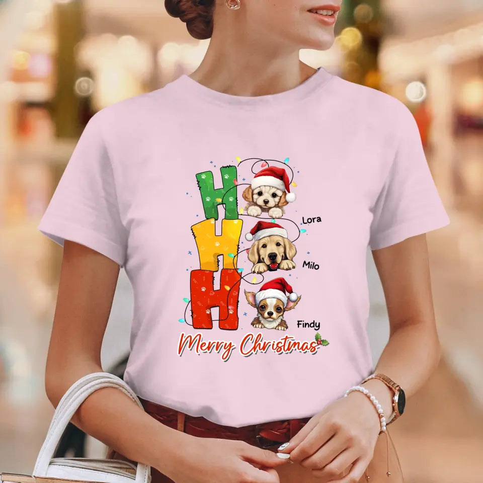 Ho Ho Ho Merry Christmas - Custom Name - Personalized Gifts for Dog Lovers - Sweater