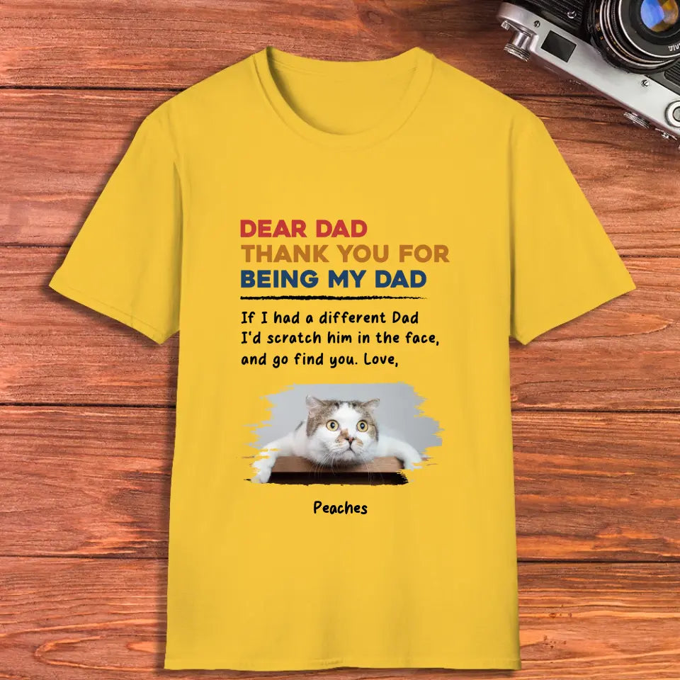 Thank You - Custom Photo - Personalized Gifts For Cat Lovers - Unisex T-shirt