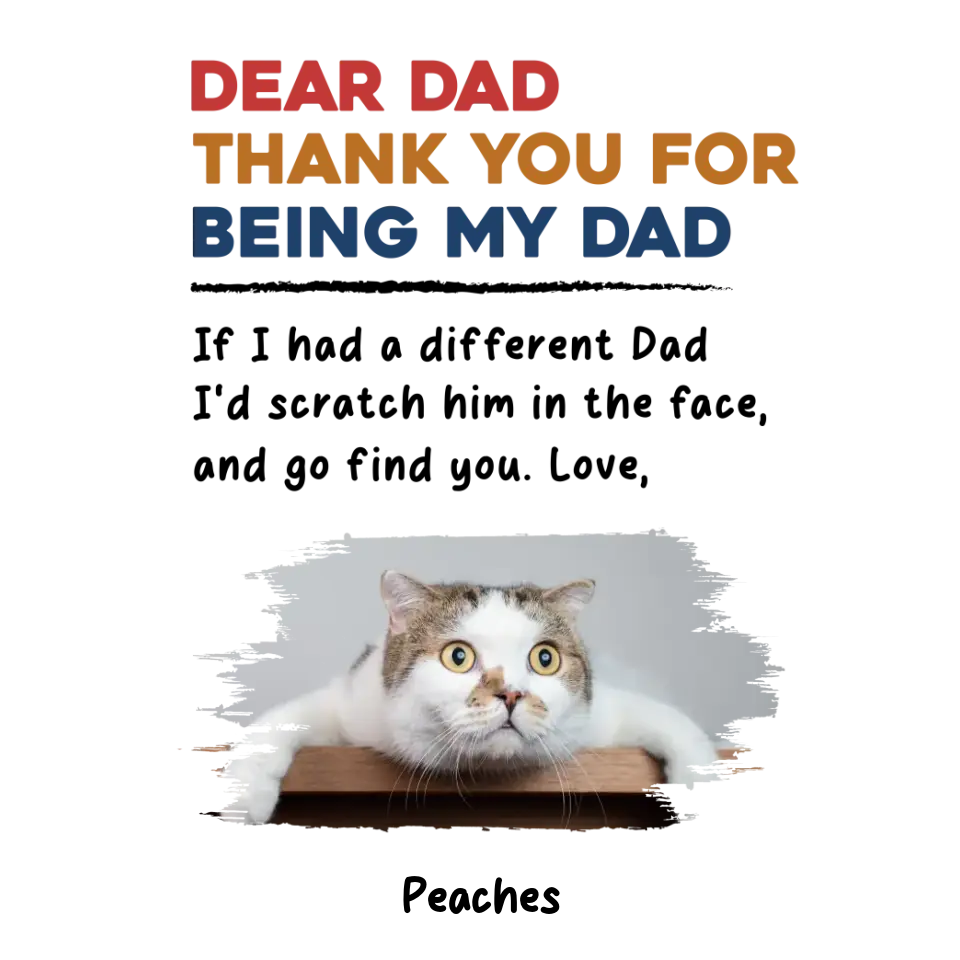 Thank You - Custom Photo - Personalized Gifts For Cat Lovers - Unisex T-shirt