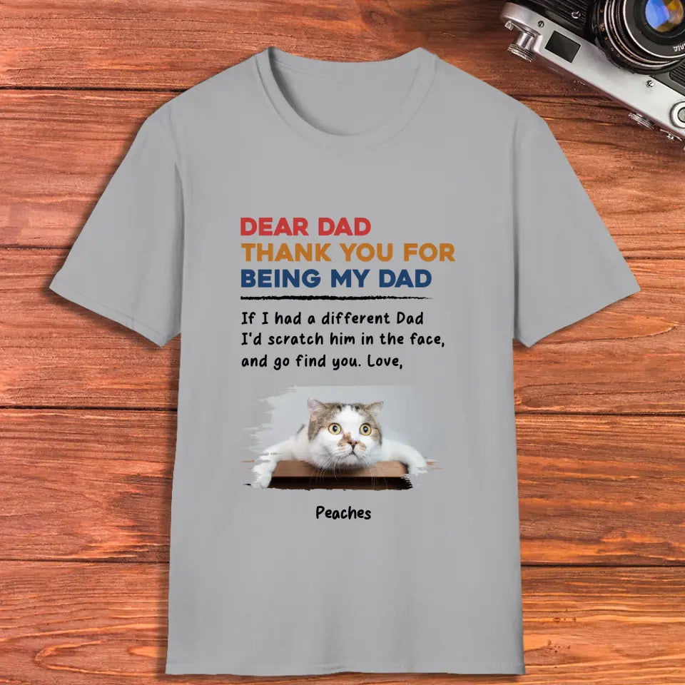 Thank You - Custom Photo - Personalized Gifts For Cat Lovers - Unisex T-shirt