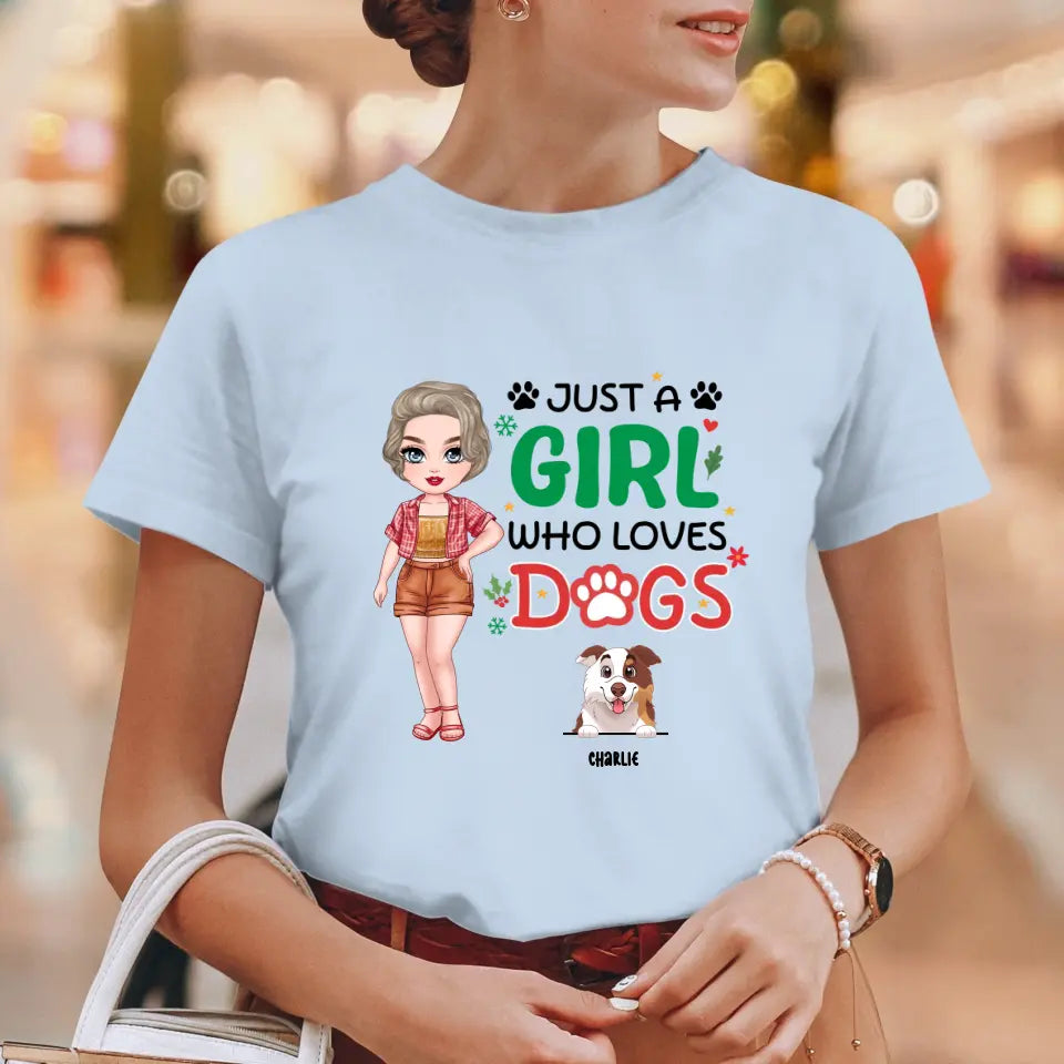 Just A Girl Who Loves Dog - Personalized Gifts For Dog Lovers - Unisex T-shirt