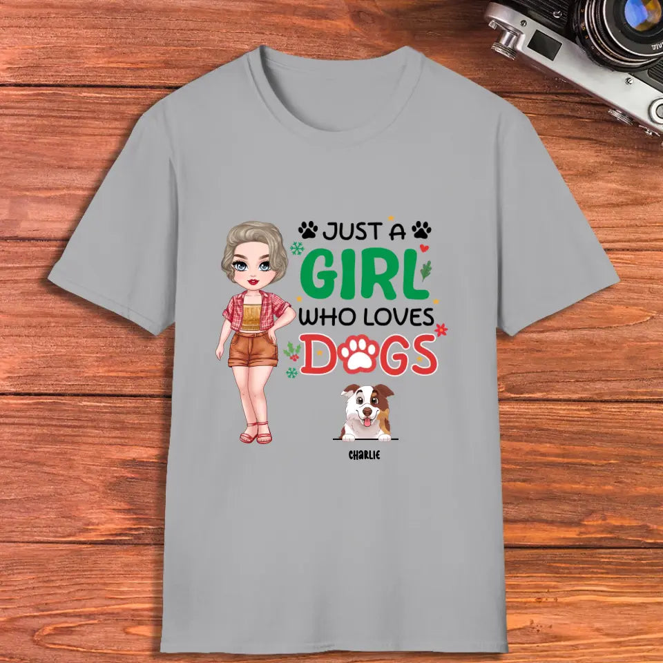 Just A Girl Who Loves Dog - Personalized Gifts For Dog Lovers - Unisex T-shirt