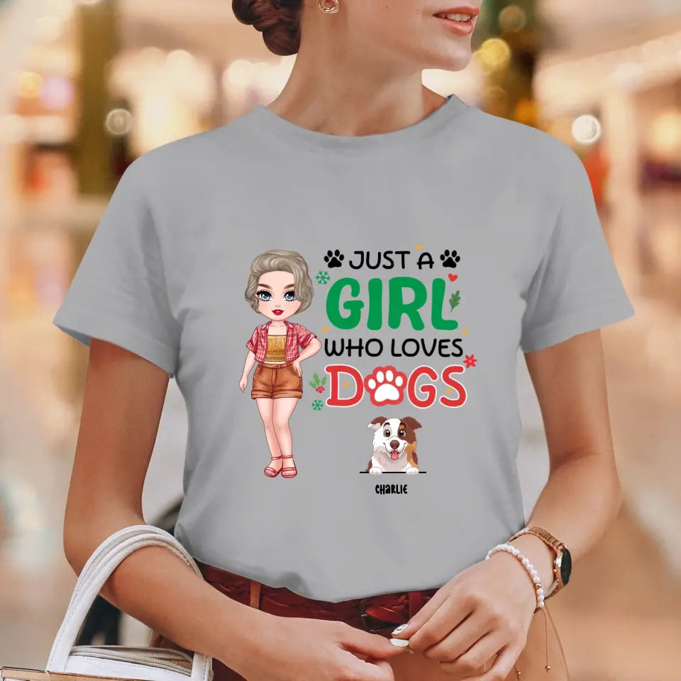 Just A Girl Who Loves Dog - Personalized Gifts For Dog Lovers - Unisex T-shirt