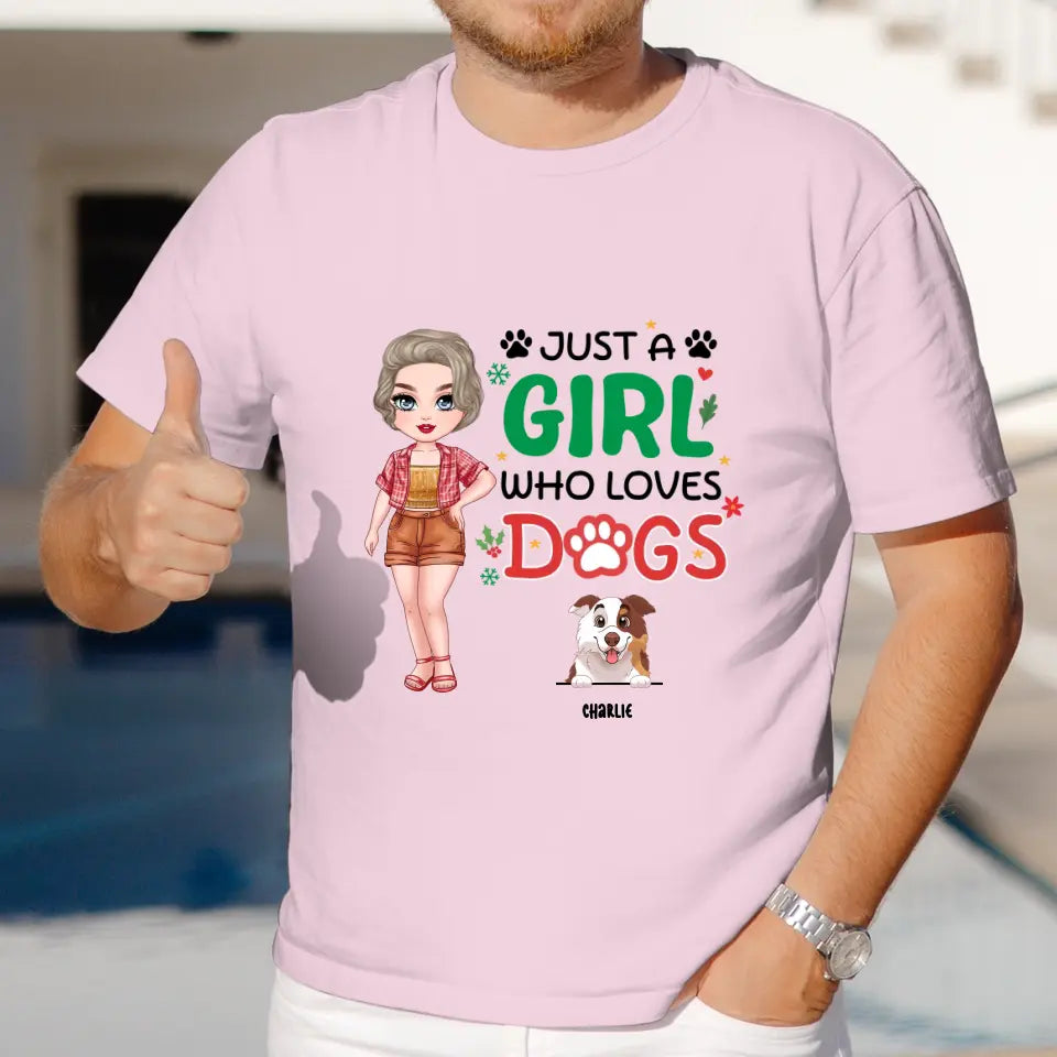 Just A Girl Who Loves Dog - Personalized Gifts For Dog Lovers - Unisex T-shirt