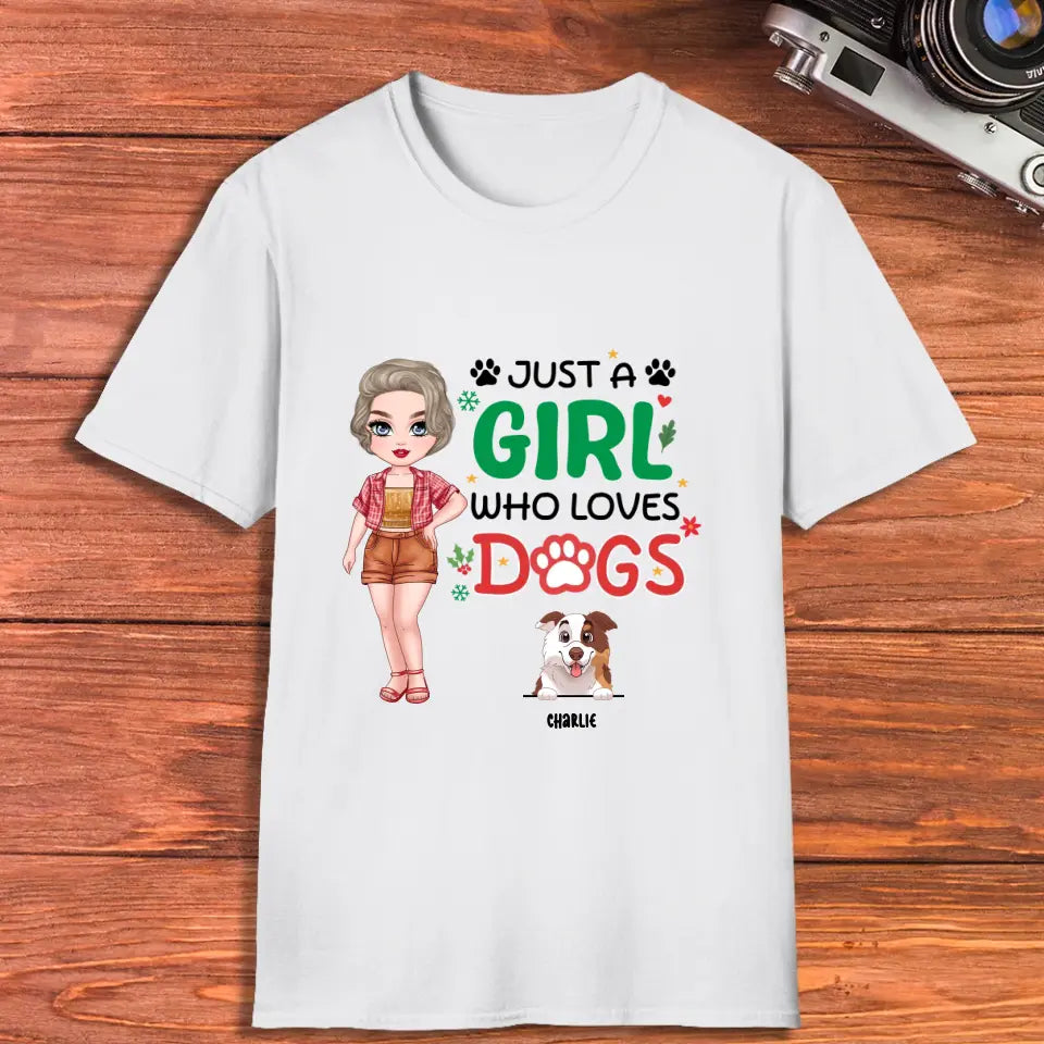 Just A Girl Who Loves Dog - Personalized Gifts For Dog Lovers - Unisex T-shirt