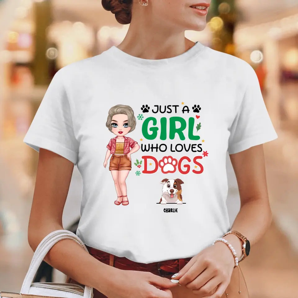 Just A Girl Who Loves Dog - Personalized Gifts For Dog Lovers - Unisex T-shirt