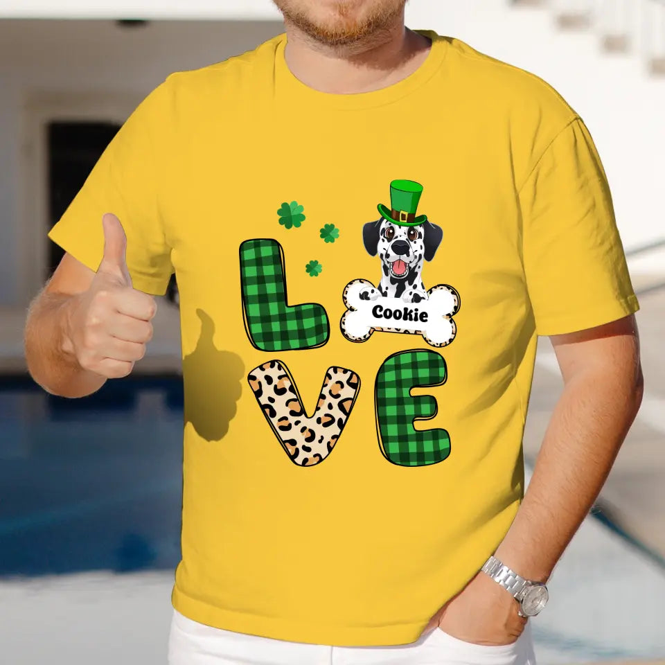 Dog Lover, Patrick's Day - Custom Name - Personalized Gifts For Dog Lovers - Unisex Sweater