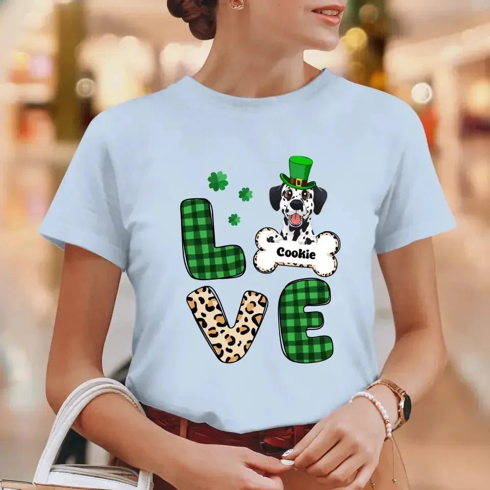 Dog Lover, Patrick's Day - Custom Name - Personalized Gifts For Dog Lovers - Unisex Sweater