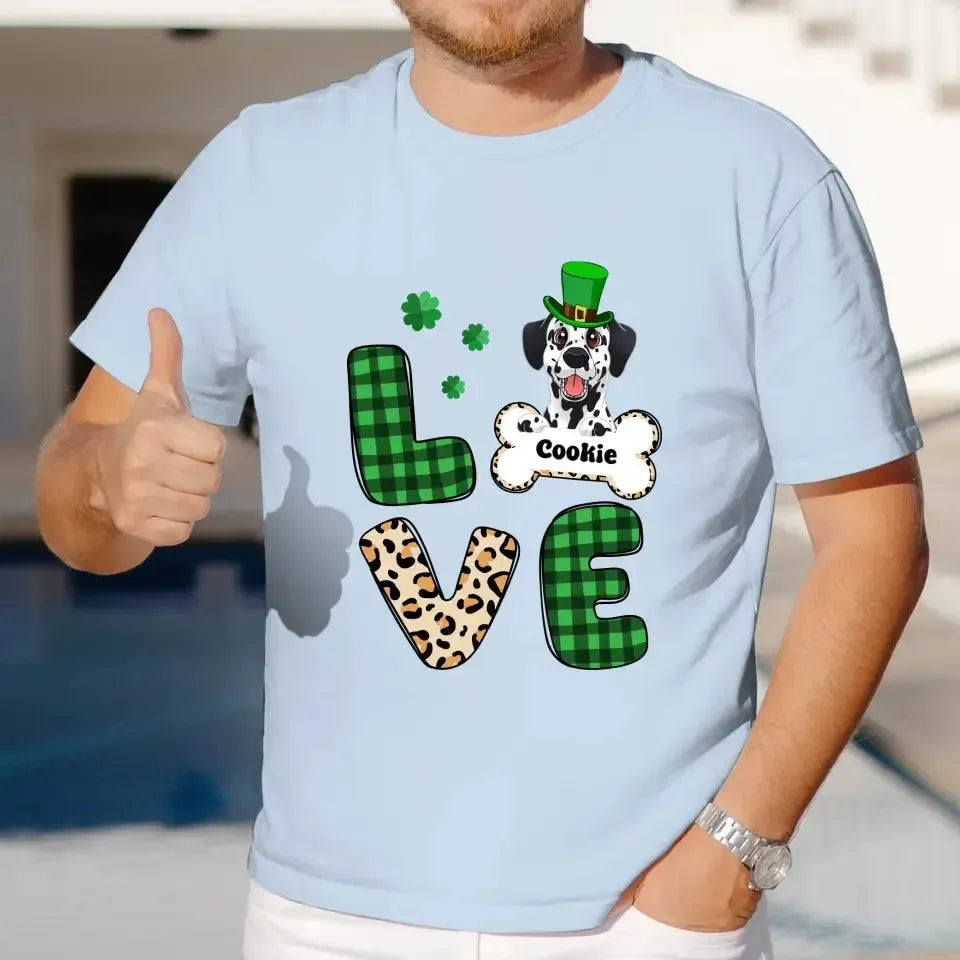 Dog Lover, Patrick's Day - Custom Name - Personalized Gifts For Dog Lovers - Unisex Hoodie