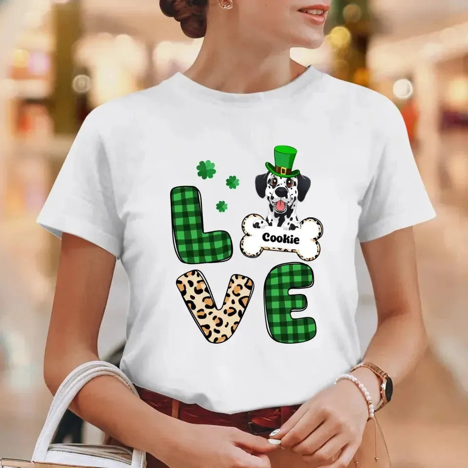 Dog Lover, Patrick's Day - Custom Name - Personalized Gifts For Dog Lovers - Unisex Sweater