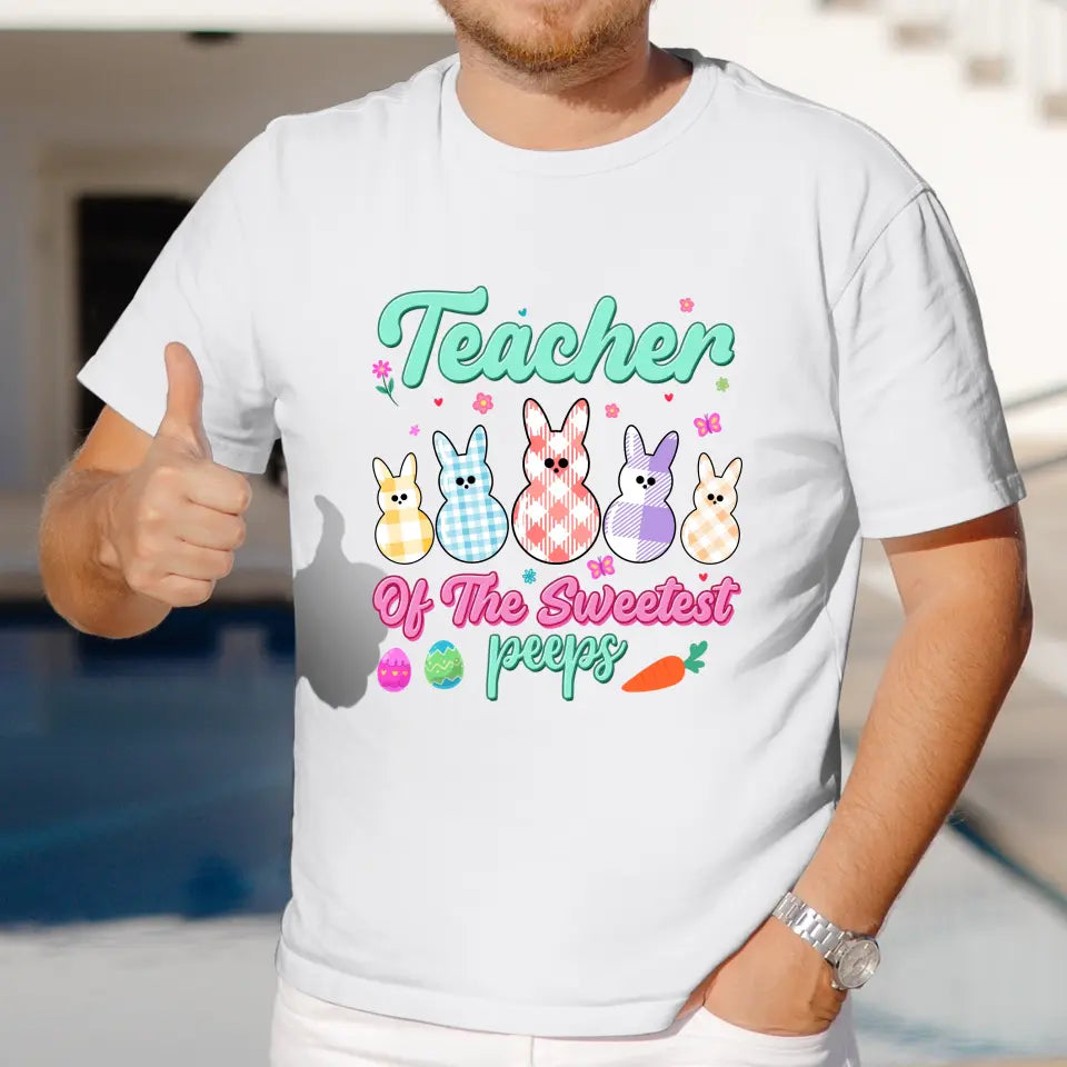 Teacher Of The Sweetest Peeps - Personalized Gifts For Teachers - Unisex Sweater