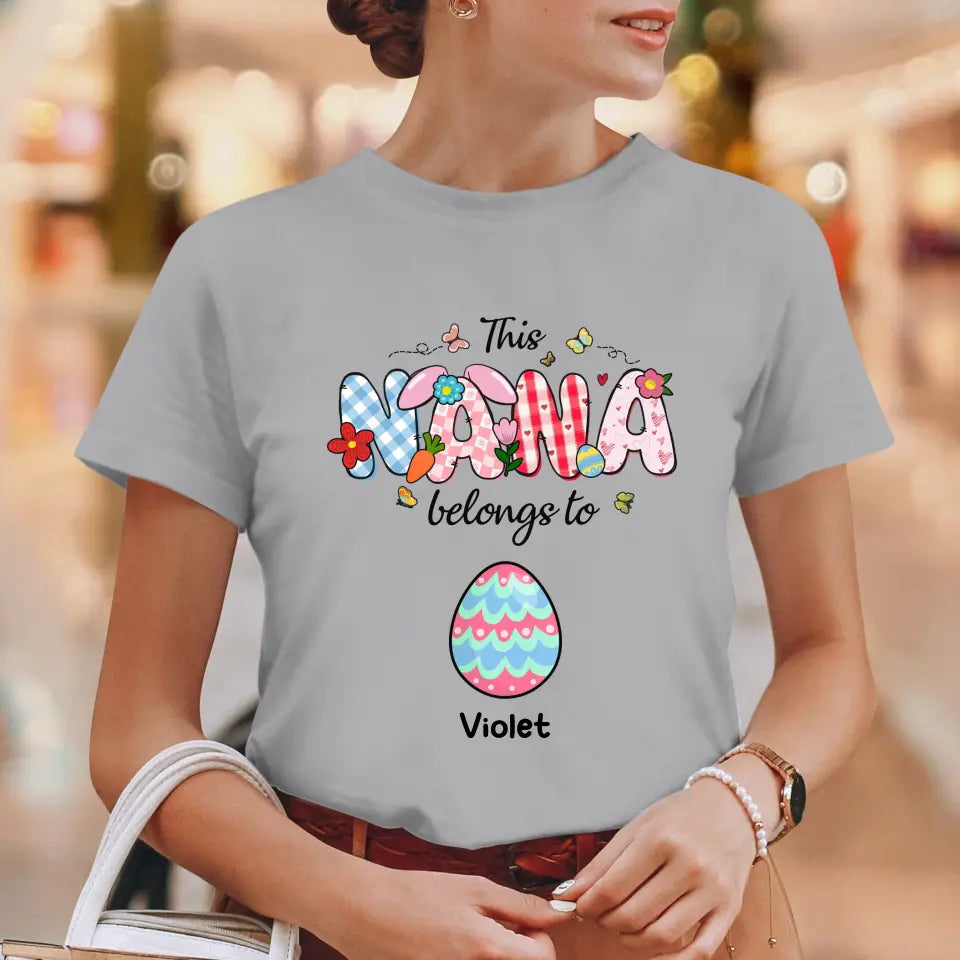 This Nana Belongs To - Personalized Gifts For Grandmas - Unisex T-Shirt