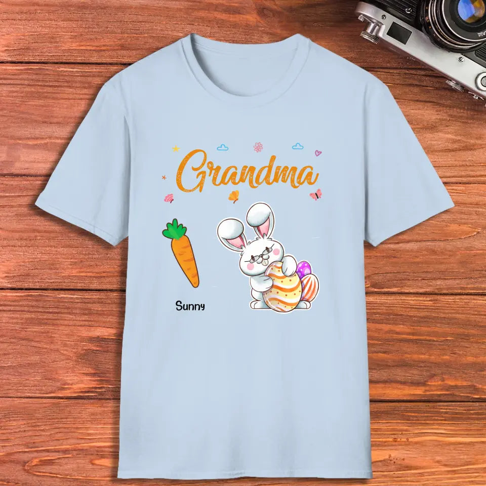 Grandparents Bunny And Carrots - Personalized Gifts For Grandparents - Unisex Hoodie