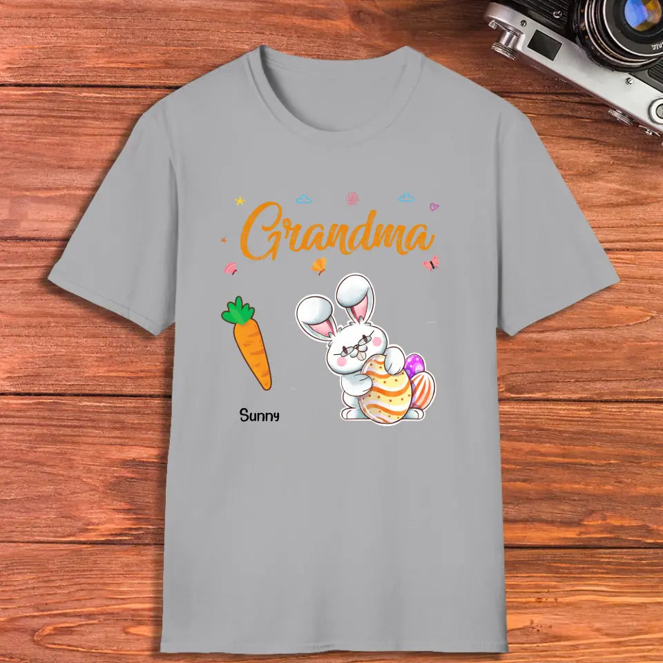 Grandparents Bunny And Carrots - Personalized Gifts For Grandparents - Unisex Hoodie