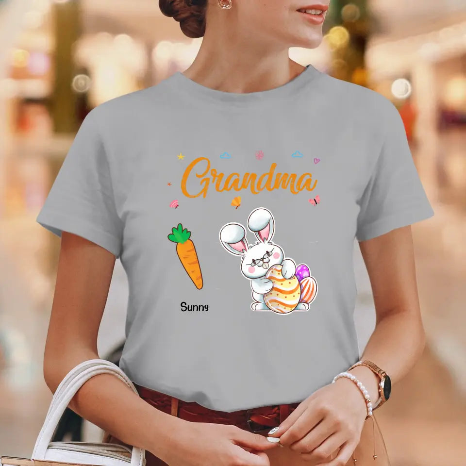 Grandparents Bunny And Carrots - Personalized Gifts For Grandparents - Unisex Hoodie