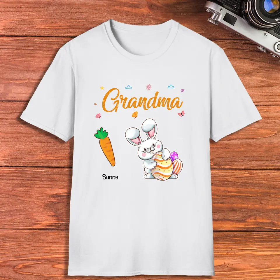 Grandparents Bunny And Carrots - Personalized Gifts For Grandparents - Unisex Hoodie