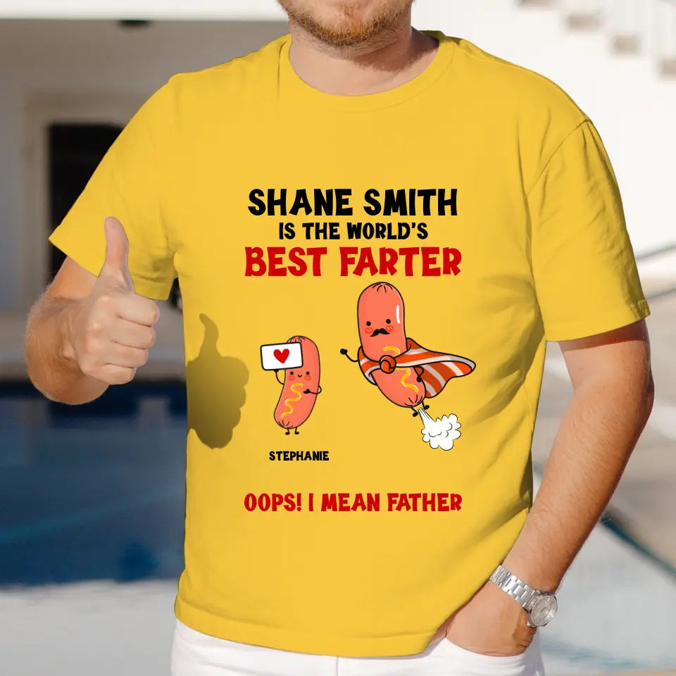 The World's Best Farter - Personalized Gifts For Dad - Unisex Sweater