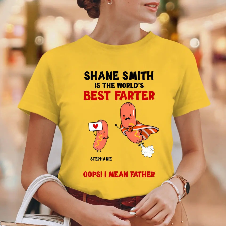 The World's Best Farter - Personalized Gifts For Dad - Unisex Sweater