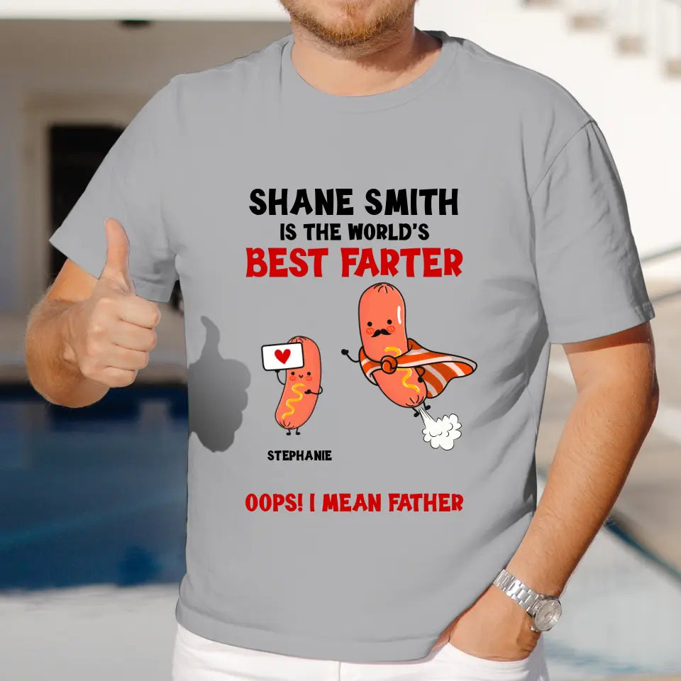 The World's Best Farter - Personalized Gifts For Dad - Unisex Sweater