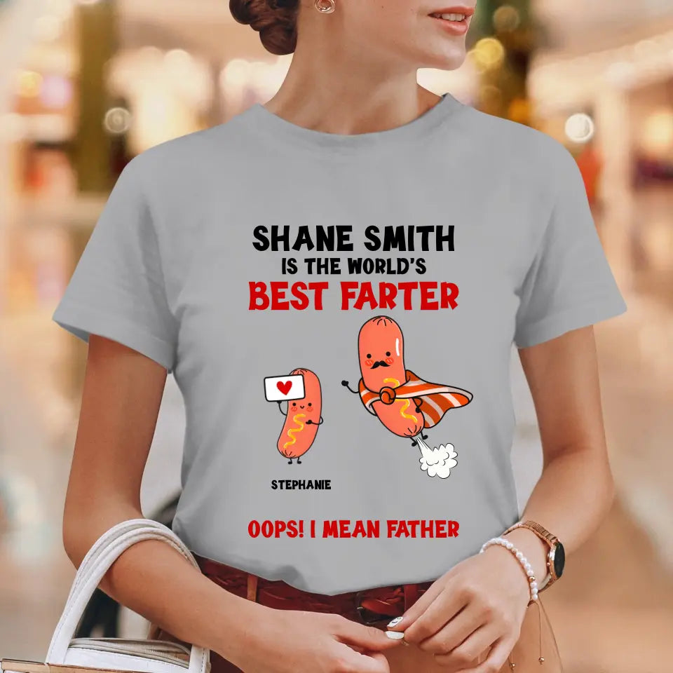 The World's Best Farter - Personalized Gifts For Dad - Unisex Sweater