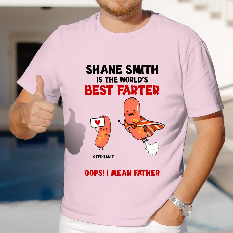 The World's Best Farter - Personalized Gifts For Dad - Unisex Sweater