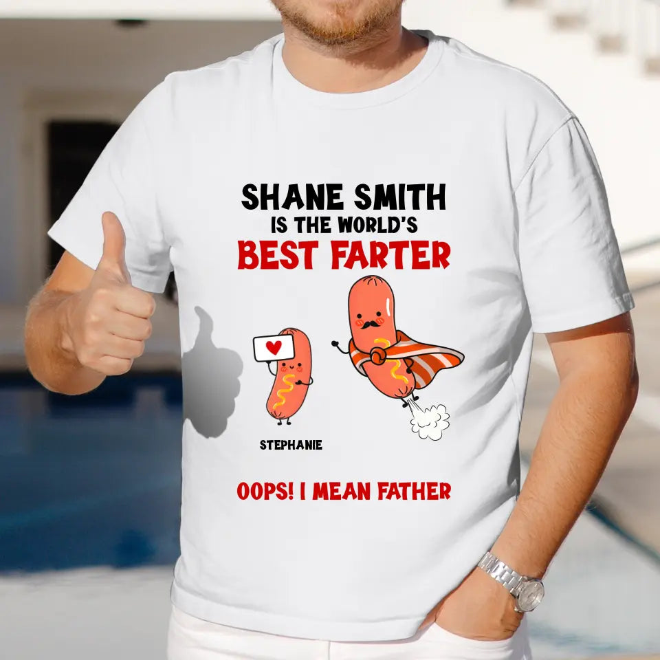 The World's Best Farter - Personalized Gifts For Dad - Unisex Sweater