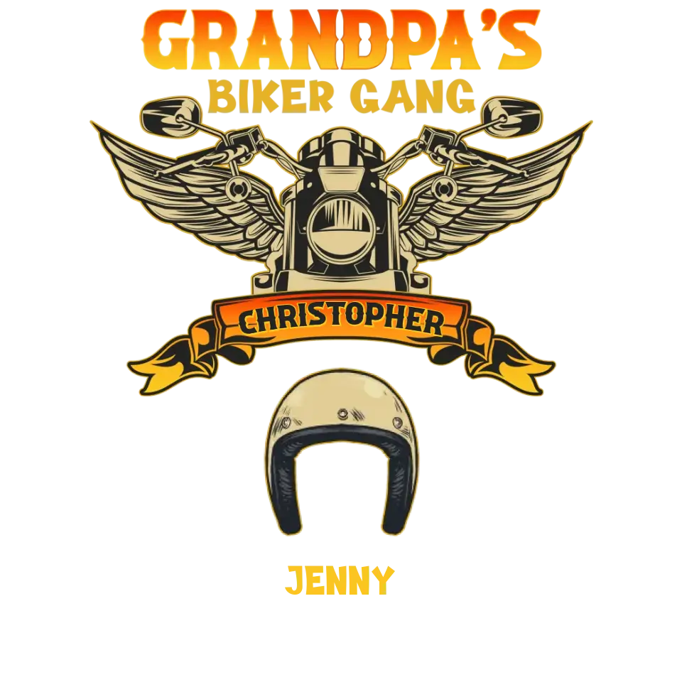 Grandpa's Biker Gang - Custom Name - Personalized Gifts For Grandpa - Sweater