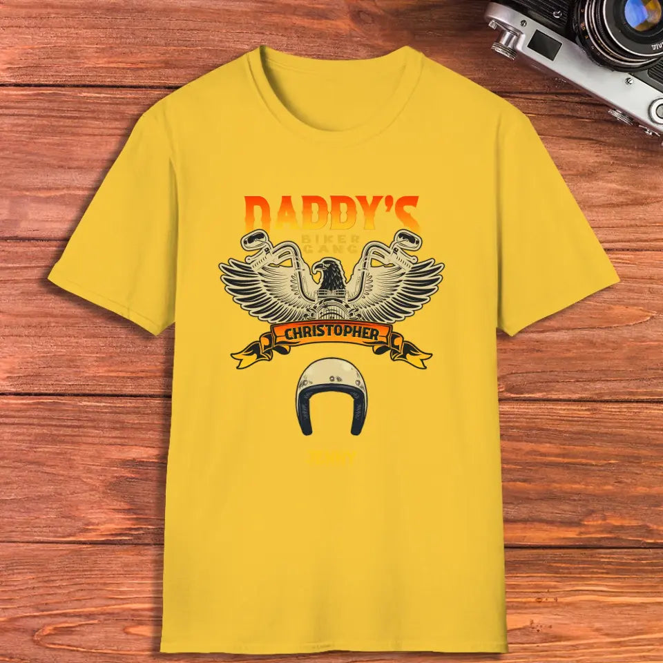 Daddy's Biker Gang - Personalized Gifts For Dad - Unisex T-Shirt