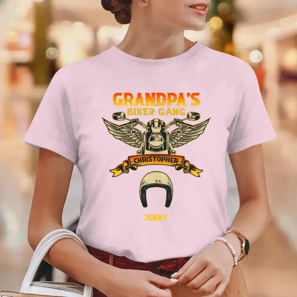 Grandpa's Biker Gang - Custom Name - Personalized Gifts For Grandpa - Sweater